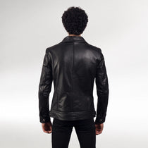 Centauro Black Biker Leather Jacket