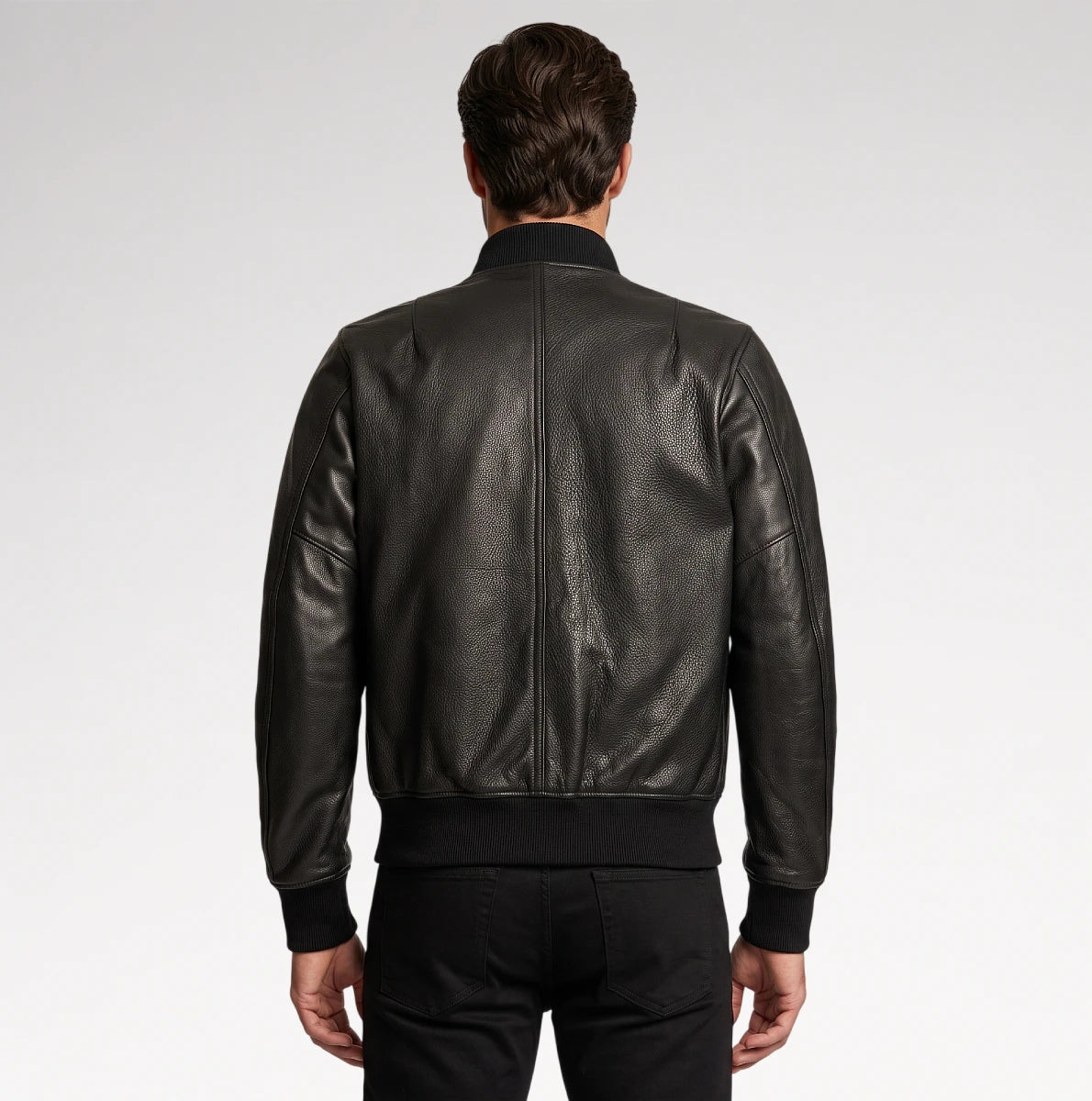 Disinvoltura Black Bomber Leather Jacket Secondary image