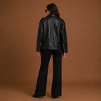Women Motorcycle Leather Jacket